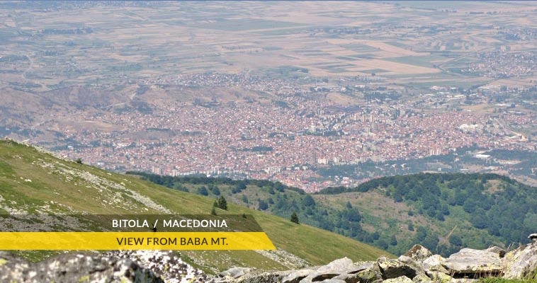 Bitola seen from Pelister National Park