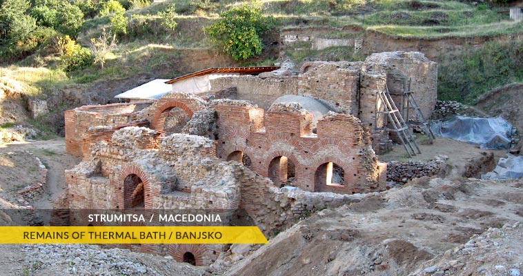 Banjsko spa: remains of a roman thermal spa