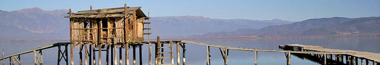 Dojran lake - Mandra a local term for the fishing hut