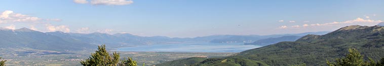 Prespa lake - view from Galichitsa mountain